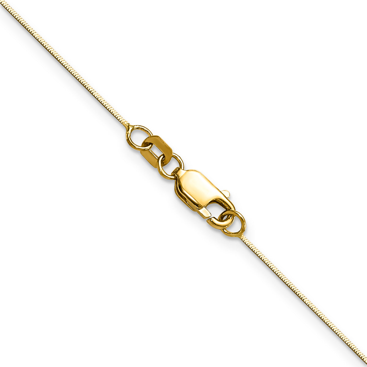 Gold Octagonal Snake Chain - 14k Yellow Gold / 16 in / 0.5 mm