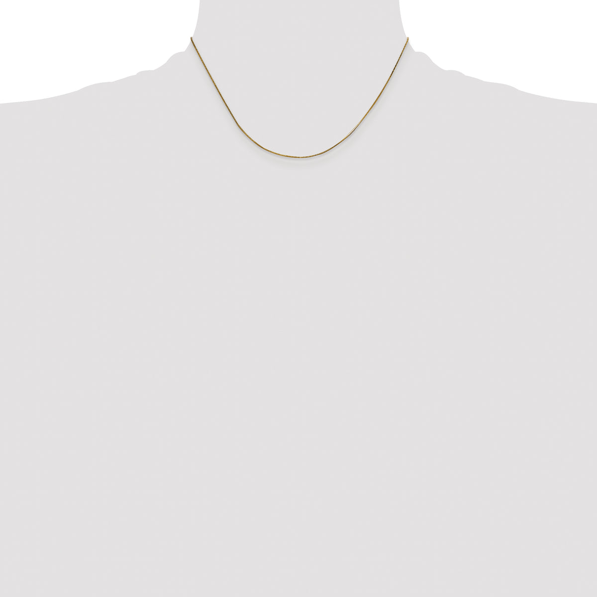 Gold Octagonal Snake Chain - 14k Yellow Gold / 16 in / 0.5 mm