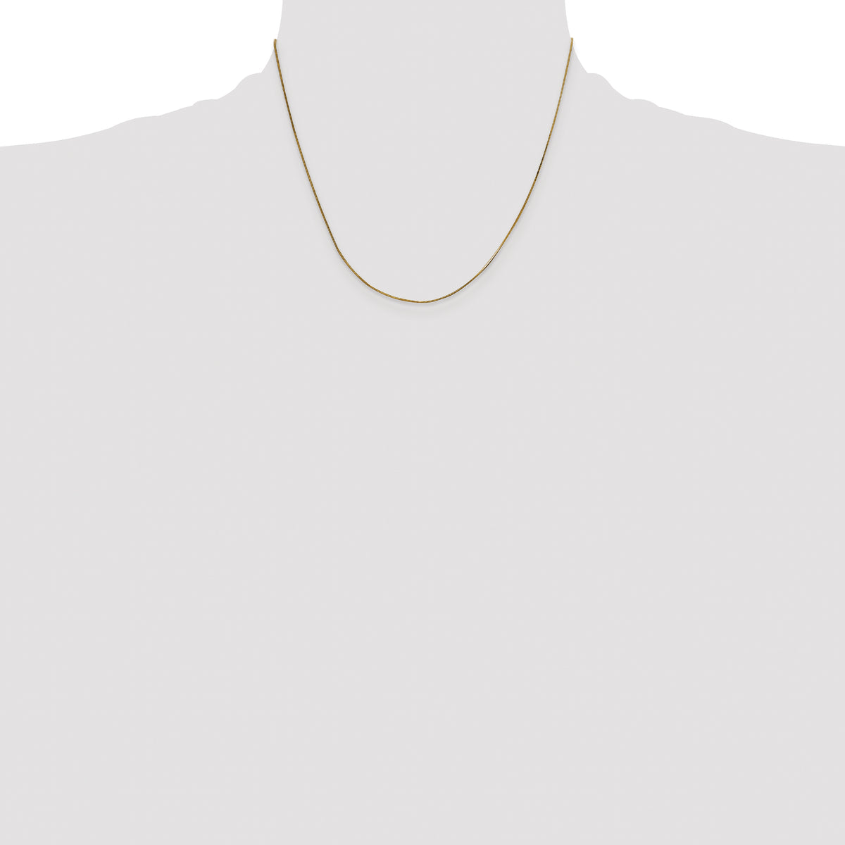 Gold Octagonal Snake Chain - 14k Yellow Gold / 18 in / 0.5 mm