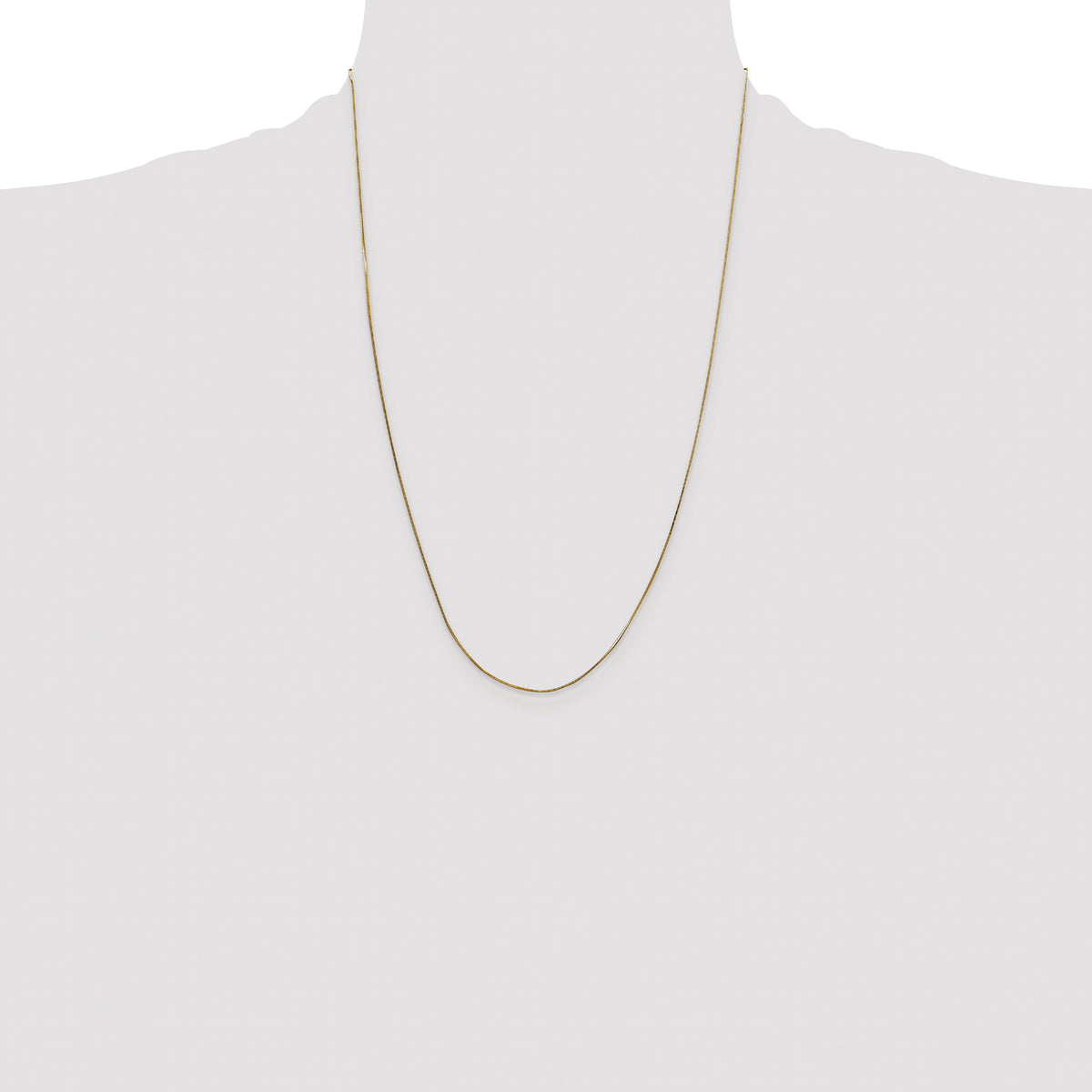Gold Octagonal Snake Chain - 14k Yellow Gold / 24 in / 0.5 mm