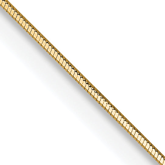 Gold Octagonal Snake Chain - 14k Yellow Gold / 16 in / 0.5 mm