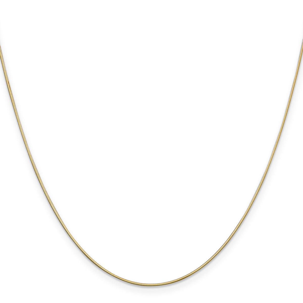 Gold Octagonal Snake Chain - 14k Yellow Gold / 14 in / 0.6 mm