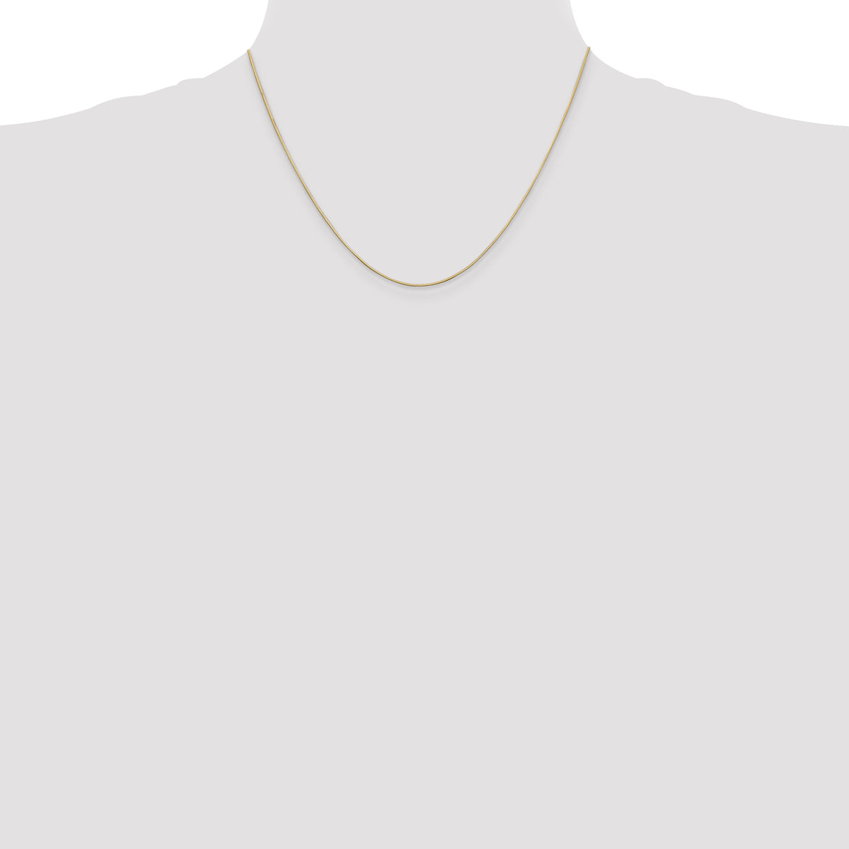 Gold Octagonal Snake Chain - 14k Yellow Gold / 18 in / 0.6 mm