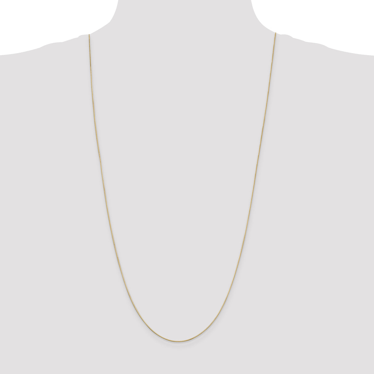 Gold Octagonal Snake Chain - 14k Yellow Gold / 30 in / 0.6 mm