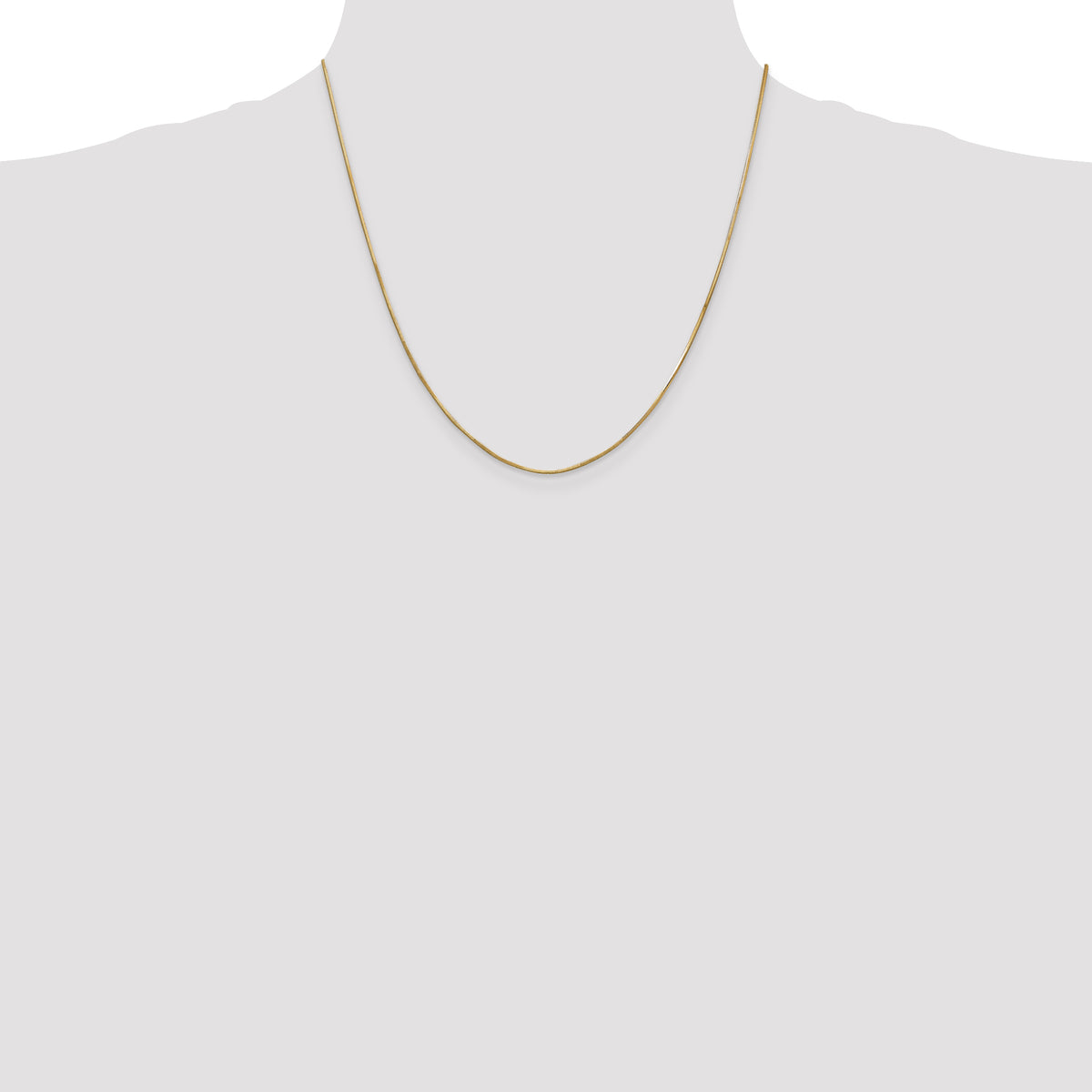 Gold Octagonal Snake Chain - 14k Yellow Gold / 20 in / 0.8 mm