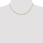 Gold Octagonal Snake Chain - 14k Yellow Gold / 16 in / 1 mm