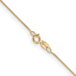 Gold (10K & 14K) Box Chain - 14k Yellow Gold / 13 in / 0.5 mm, Spring Ring