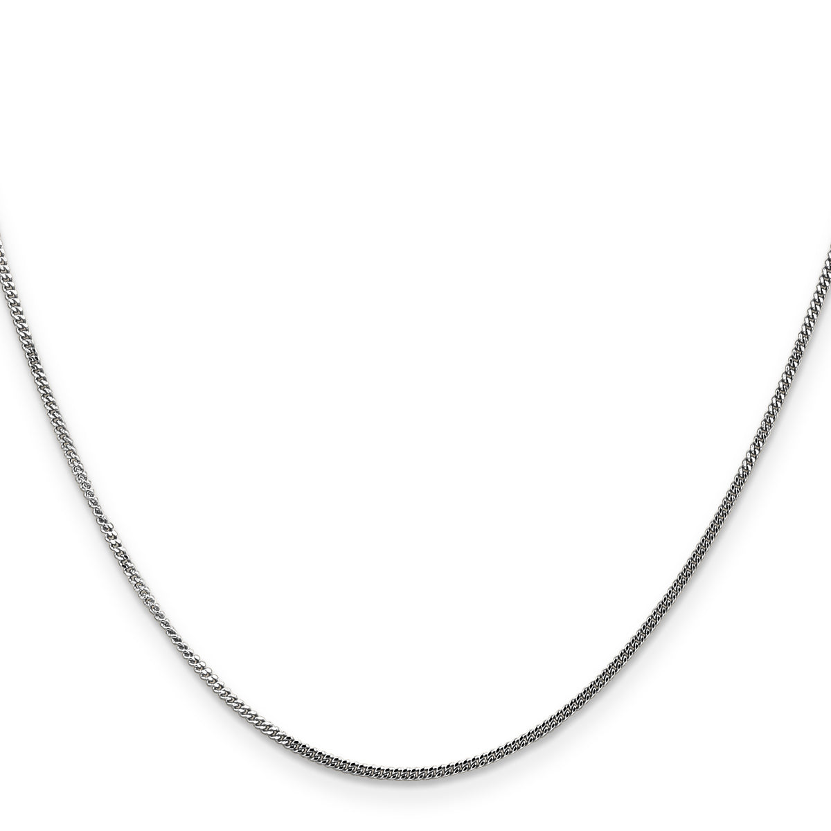 Gold (14K) Curb Chain - 14k White Gold / 16 in / 1.3 mm