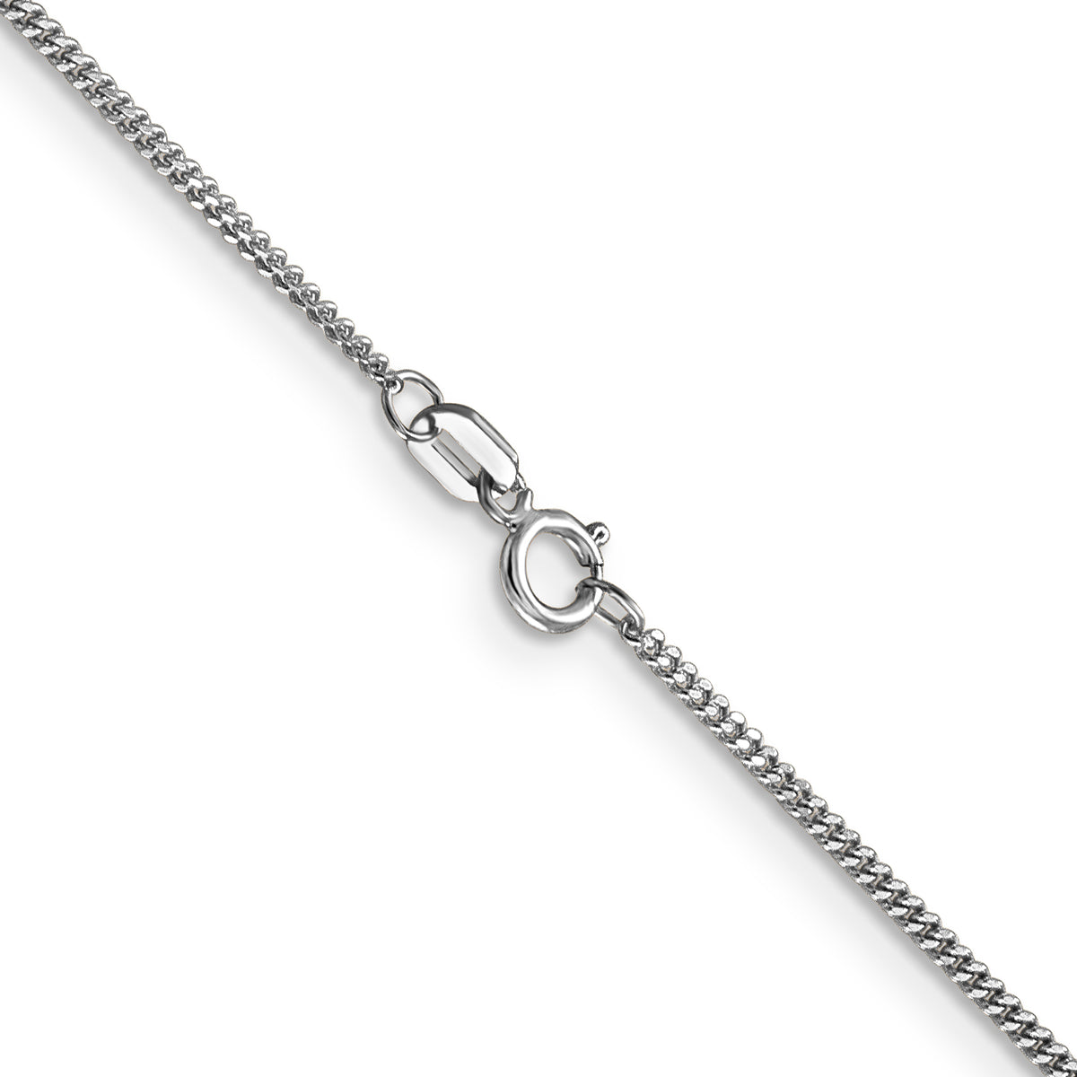 Gold (14K) Curb Chain - 14k White Gold / 16 in / 1.3 mm