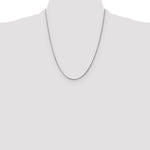 Gold (14K) Curb Chain - 14k White Gold / 22 in / 1.3 mm