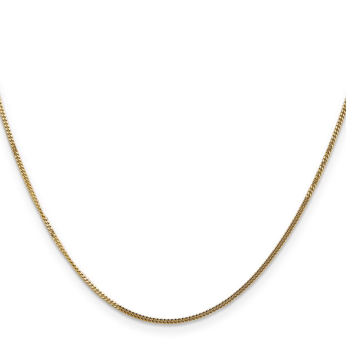 Gold (14K) Curb Chain - 14k Yellow Gold / 16 in / 1.3 mm