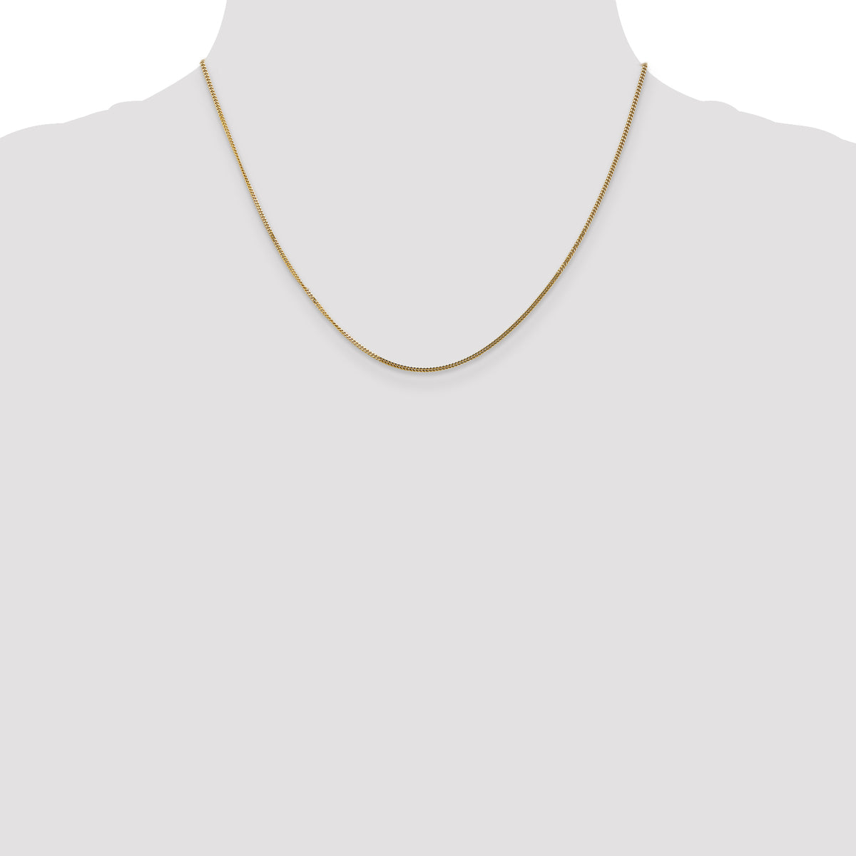 Gold (14K) Curb Chain - 14k Yellow Gold / 18 in / 1.3 mm