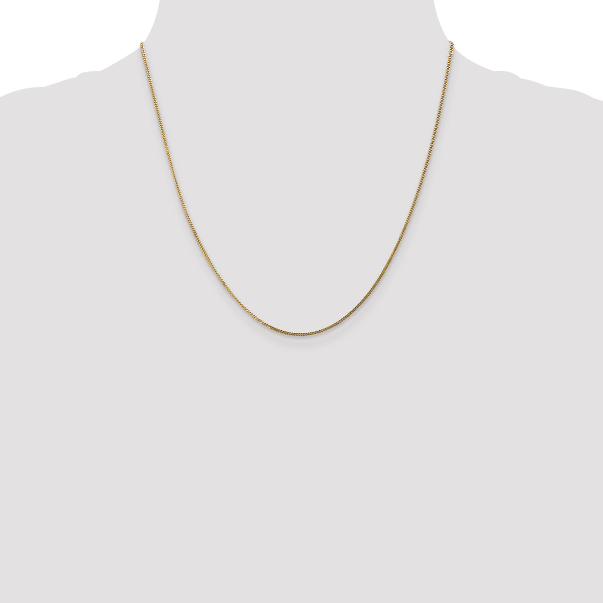 Gold (14K) Curb Chain - 14k Yellow Gold / 20 in / 1.3 mm