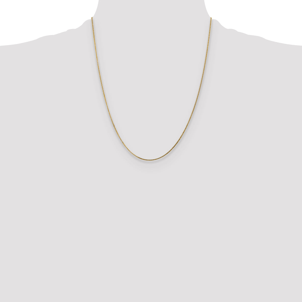 Gold (14K) Curb Chain - 14k Yellow Gold / 22 in / 1.3 mm