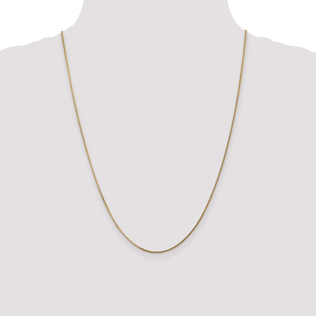 Gold (14K) Curb Chain - 14k Yellow Gold / 24 in / 1.3 mm