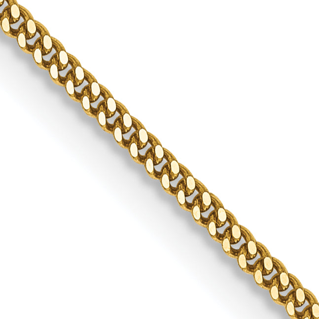Gold (14K) Curb Chain - 14k Yellow Gold / 16 in / 1.3 mm
