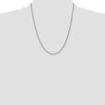 Gold (14K & 10K) Baby Rope Chain - 14k White Gold / 22 in / 0.8 mm
