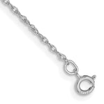 Gold (14K & 10K) Baby Rope Chain Bracelet - 14k White Gold / 5.5 in