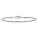 Gold (10K & 14K) Spiga Chain Bracelet - 14k White Gold / 6 in / 1.7 mm