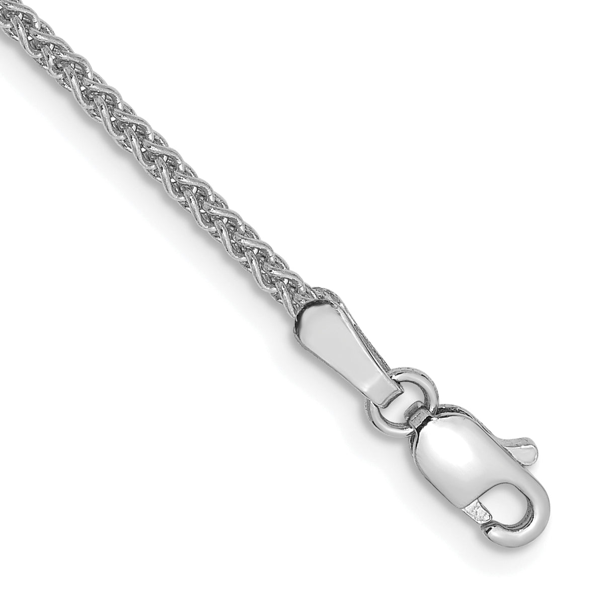 Gold (10K & 14K) Spiga Chain Bracelet - 14k White Gold / 6 in / 1.7 mm