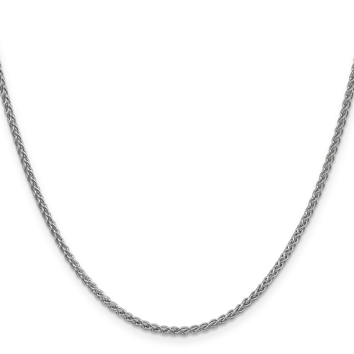 Gold (10K & 14K) Spiga Chain - 14k White Gold / 16 in / 2.1 mm