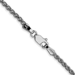Gold (10K & 14K) Spiga Chain - 14k White Gold / 16 in / 2.1 mm