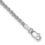Gold (10K & 14K) Spiga Chain Bracelet - 14k White Gold / 7 in / 2.1 mm