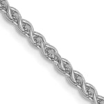 Gold (10K & 14K) Spiga Chain - 14k White Gold / 16 in / 2.1 mm