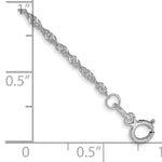 Gold (10K & 14K) Singapore Chain Bracelet - 14k White Gold / 7 in / 1.4 mm