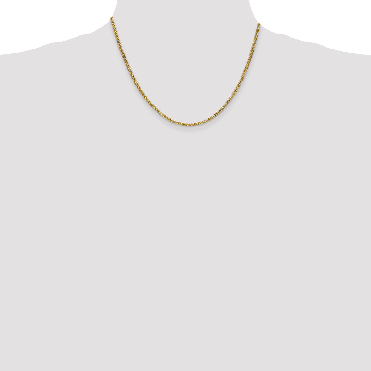 Gold (10K & 14K) Spiga Chain - 14k Yellow Gold / 18 in / 2.1 mm