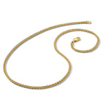 Gold (10K & 14K) Spiga Chain - 14k Yellow Gold / 14 in / 2.1 mm