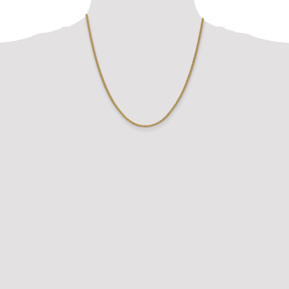 Gold (10K & 14K) Spiga Chain - 14k Yellow Gold / 20 in / 2.1 mm