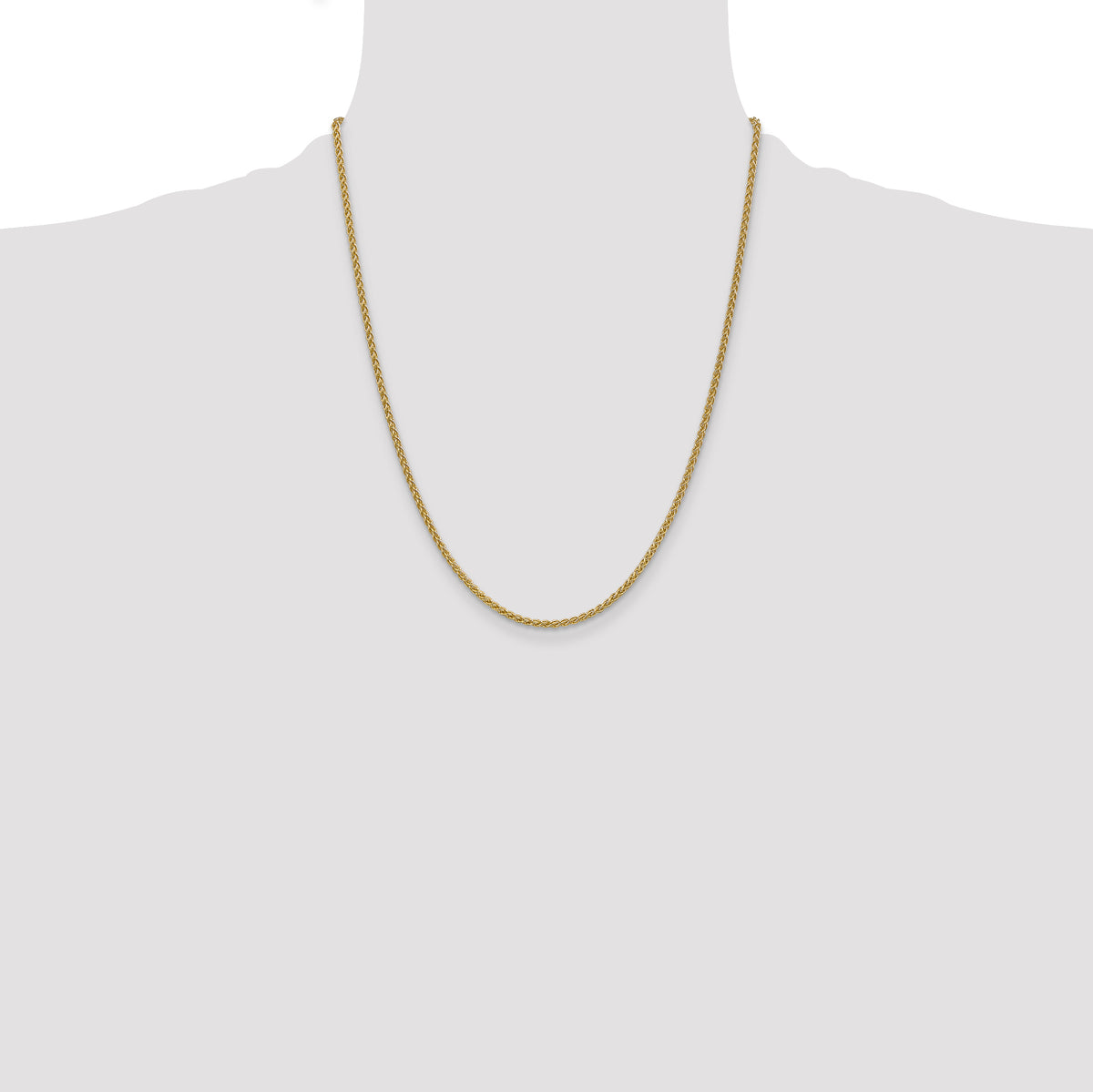 Gold (10K & 14K) Spiga Chain - 14k Yellow Gold / 22 in / 2.1 mm