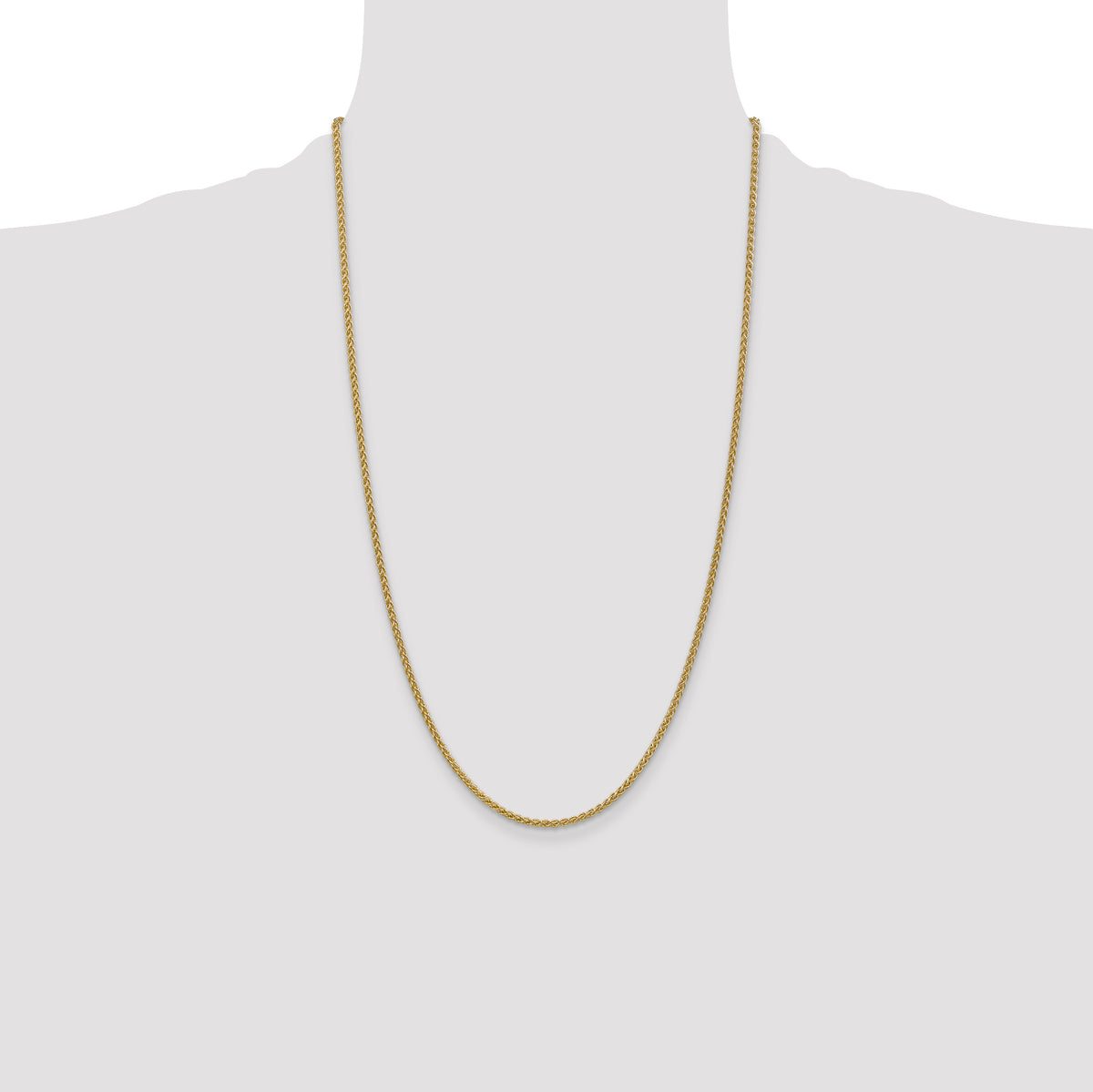 Gold (10K & 14K) Spiga Chain - 14k Yellow Gold / 26 in / 2.1 mm