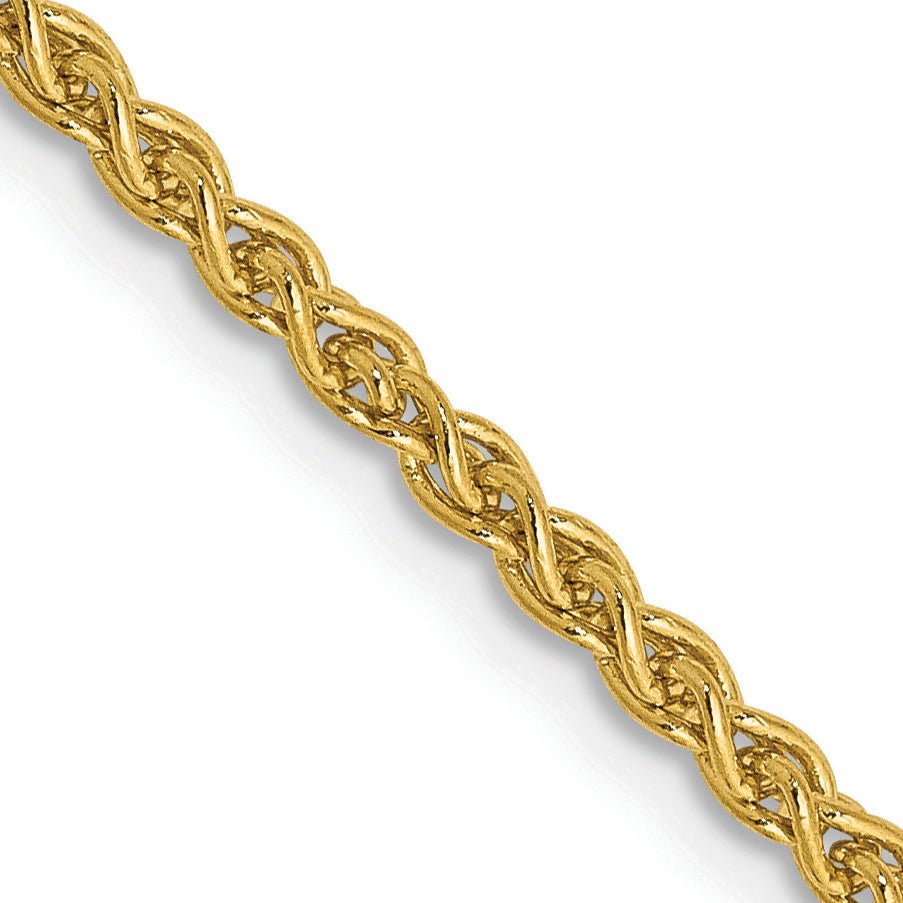 Gold (10K & 14K) Spiga Chain - 14k Yellow Gold / 14 in / 2.1 mm