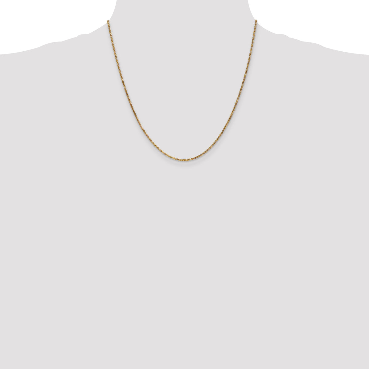 Gold (10K & 14K) Spiga Chain - 14k Yellow Gold / 20 in / 1.7 mm