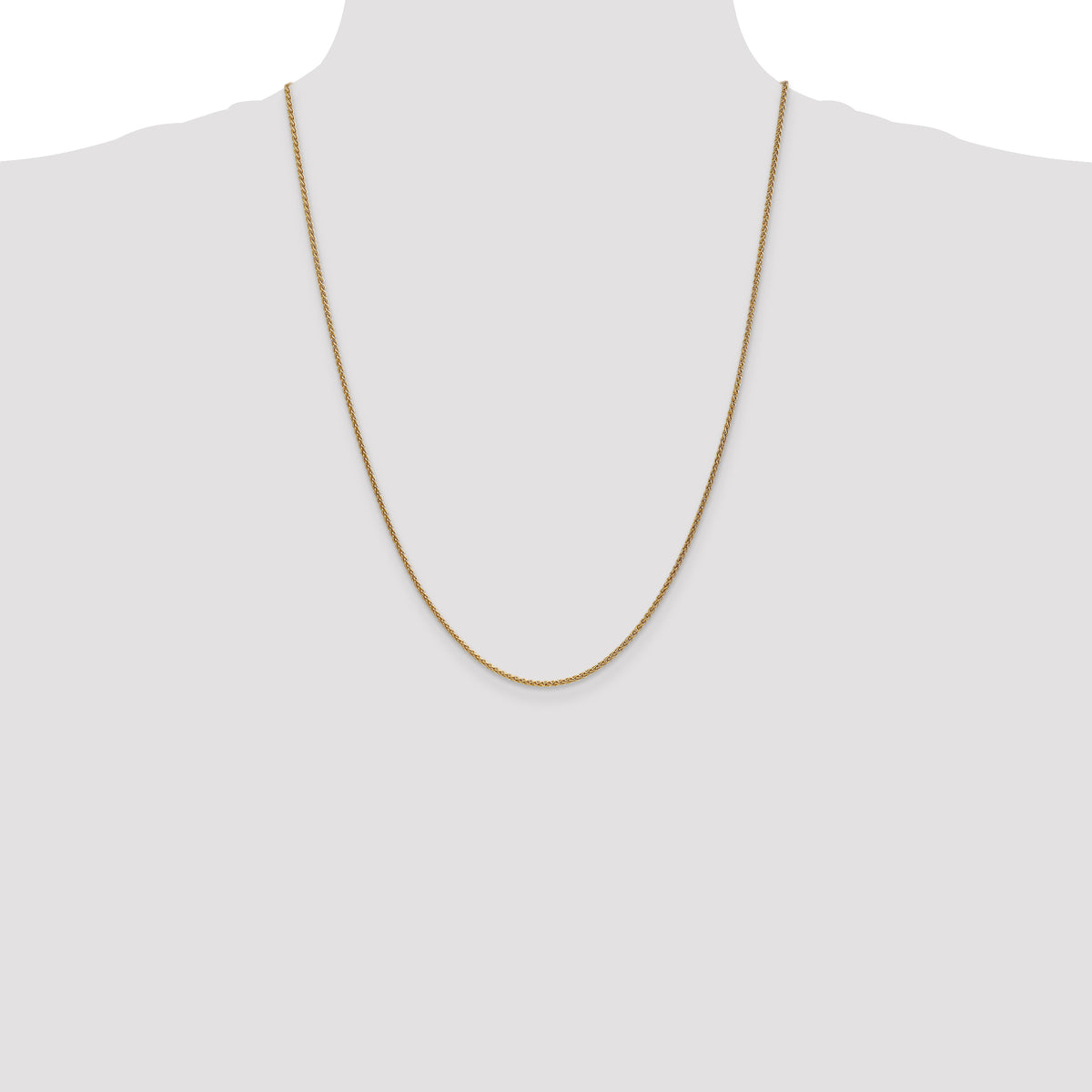 Gold (10K & 14K) Spiga Chain - 14k Yellow Gold / 24 in / 1.7 mm