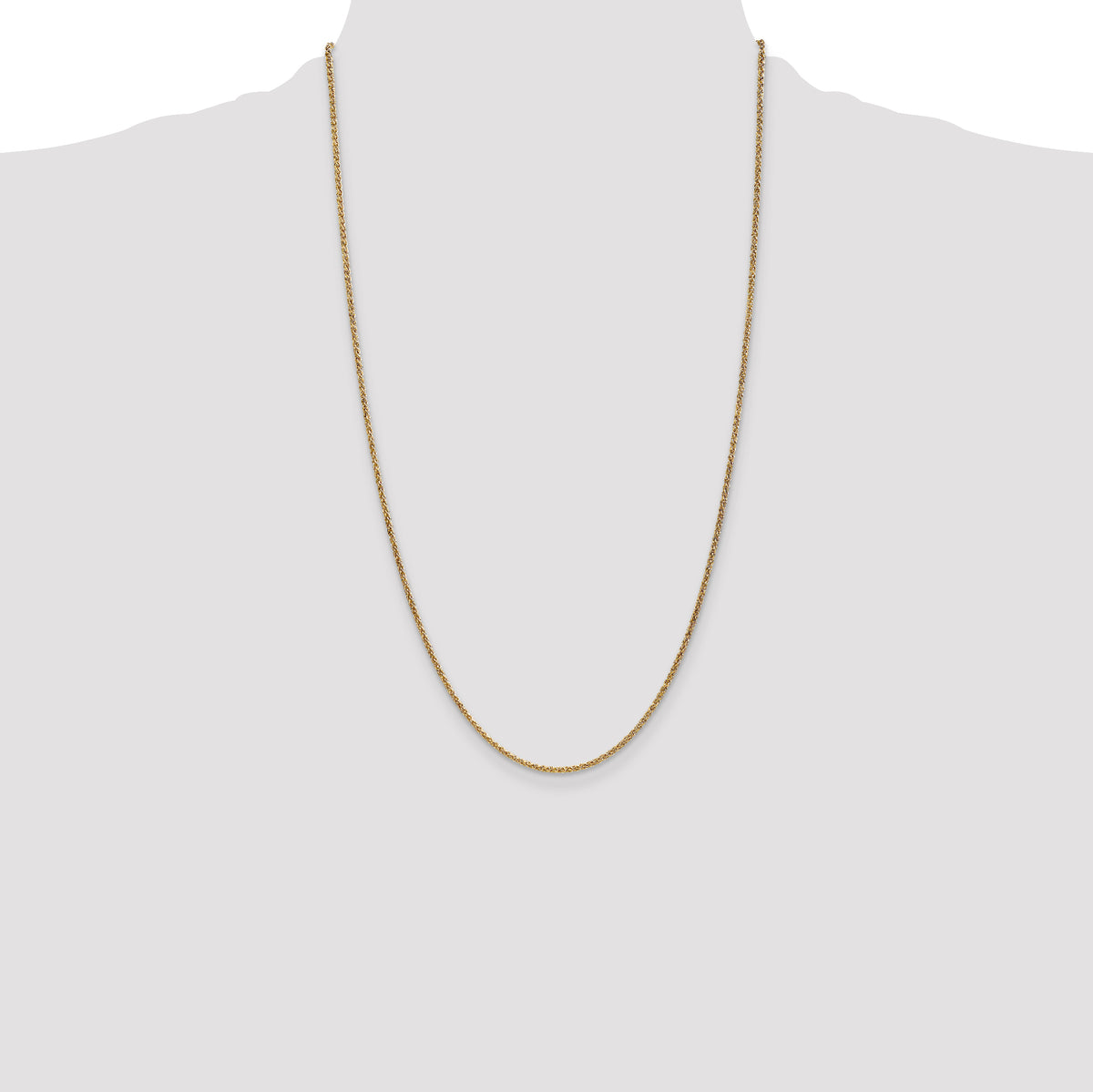 Gold (10K & 14K) Spiga Chain - 14k Yellow Gold / 26 in / 1.7 mm