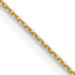 Gold (10K & 14K) Diamond-Cut Round Open Link Cable Chain - 14k Yellow Gold / 14 in / 0.6 mm