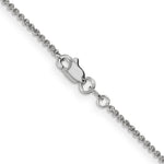 Gold (10K & 14K) Round Open Link Cable Chain - 14k White Gold / 14 in / 1.4 mm, Standard