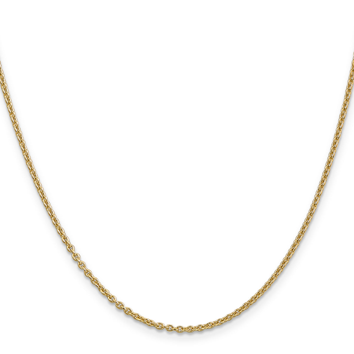 Gold (10K & 14K) Forzantina Cable Chain - 14k Yellow Gold / 16 in / 1.8 mm