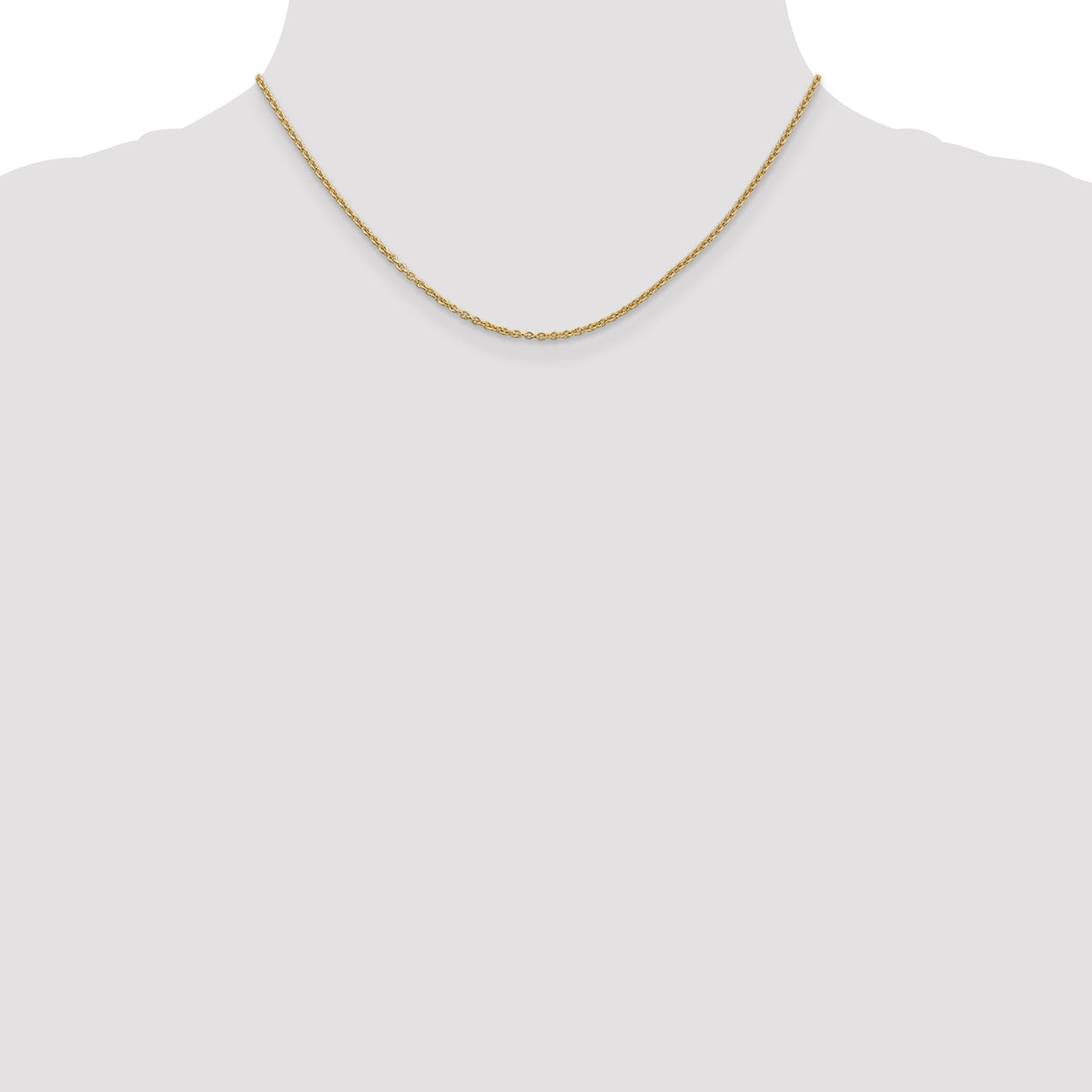 Gold (10K & 14K) Forzantina Cable Chain - 14k Yellow Gold / 16 in / 1.8 mm