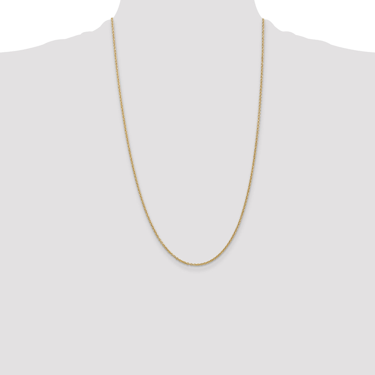 Gold (10K & 14K) Forzantina Cable Chain - 14k Yellow Gold / 26 in / 1.8 mm