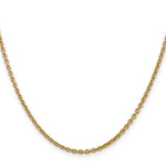 Gold (10K & 14K) Forzantina Cable Chain - 14k Yellow Gold / 16 in / 2.2 mm