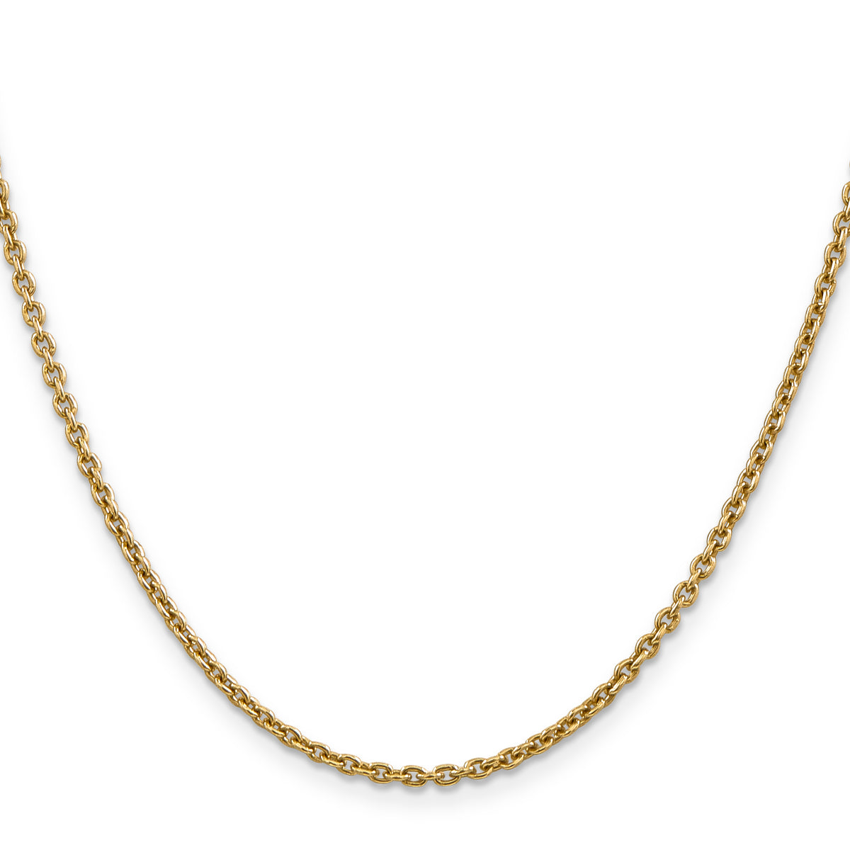Gold (10K & 14K) Forzantina Cable Chain - 14k Yellow Gold / 16 in / 2.2 mm