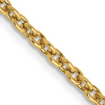 Gold (10K & 14K) Forzantina Cable Chain - 14k Yellow Gold / 16 in / 2.2 mm