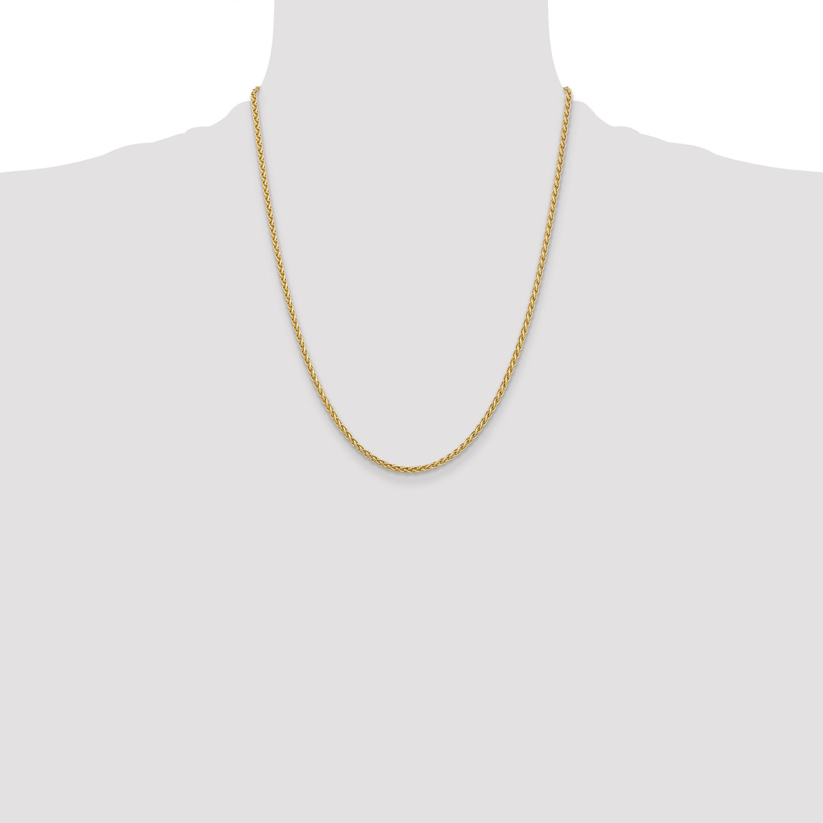 Gold (10K & 14K) Spiga Chain - 14k Yellow Gold / 22 in / 2.8 mm