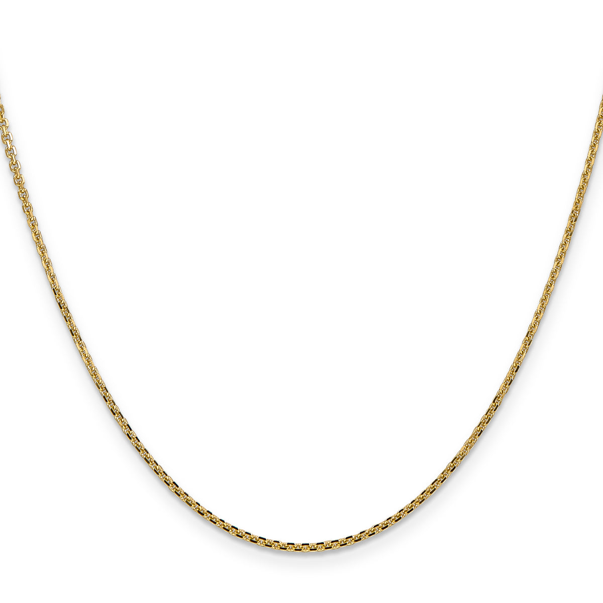 Gold (10K & 14K) Diamond-Cut Cable Chain - 14k Yellow Gold / 14 in / 1.45 mm