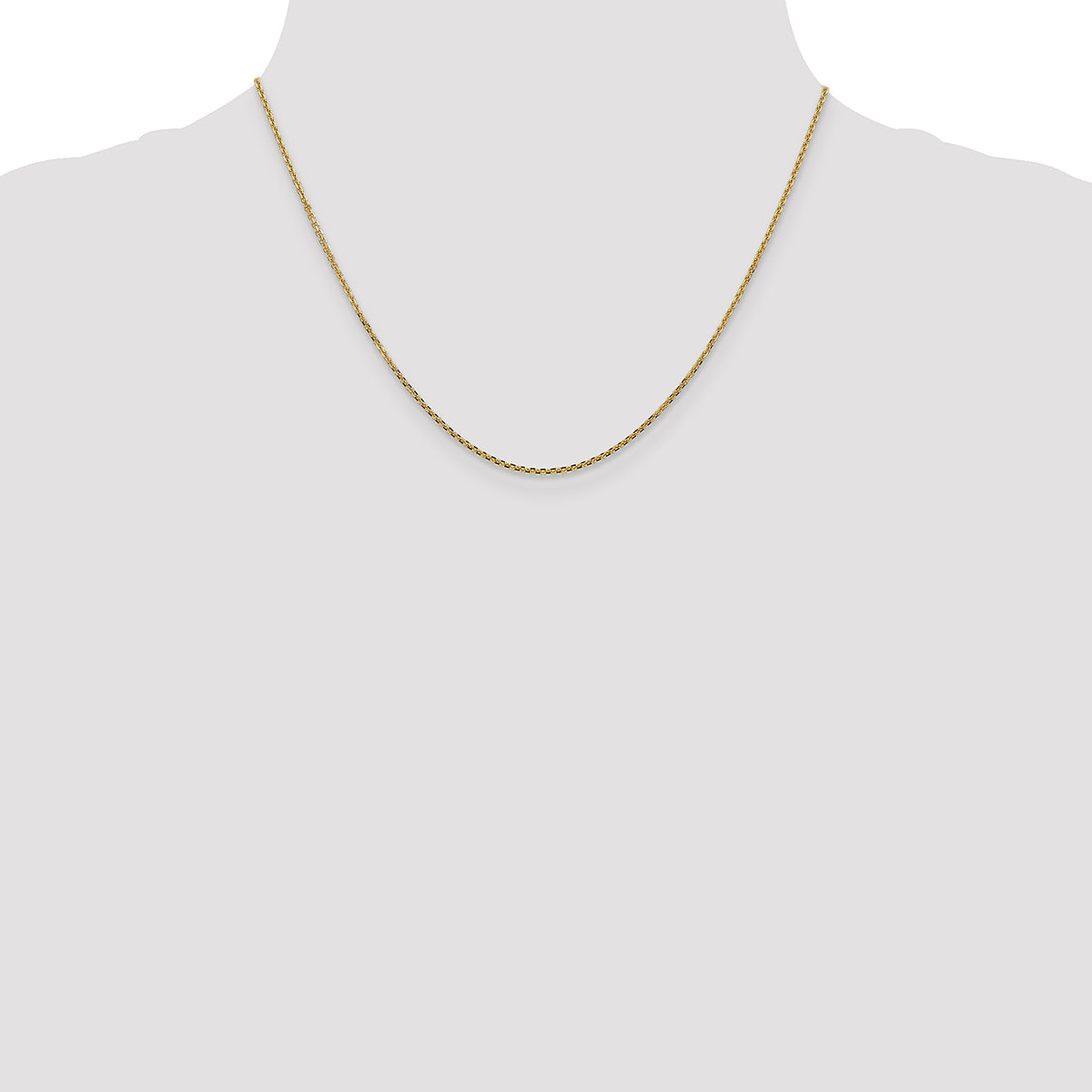 Gold (10K & 14K) Diamond-Cut Cable Chain - 14k Yellow Gold / 18 in / 1.45 mm