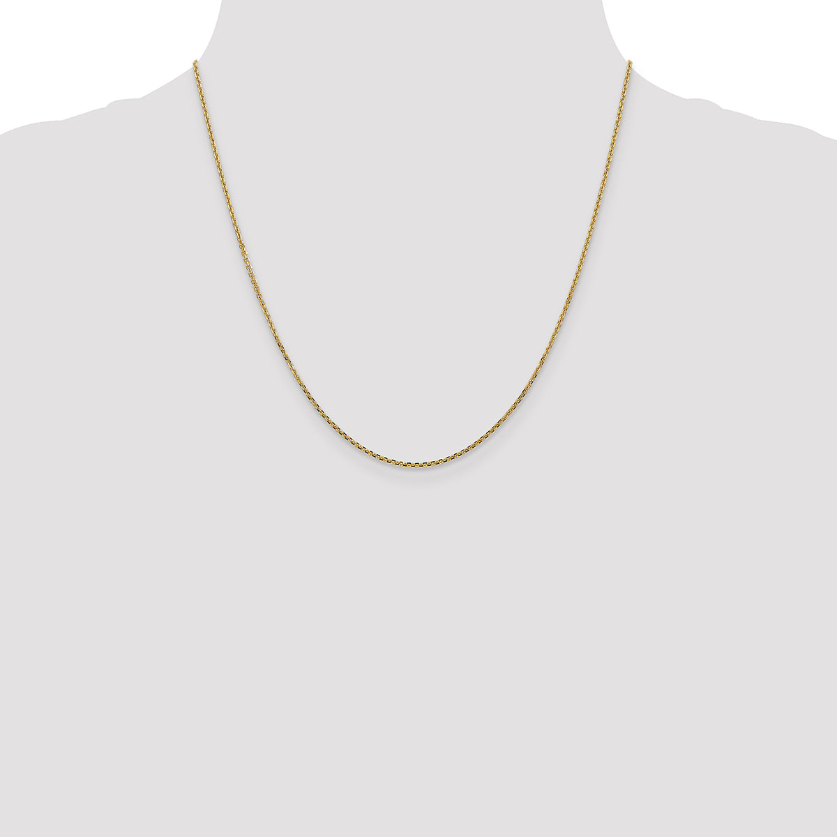 Gold (10K & 14K) Diamond-Cut Cable Chain - 14k Yellow Gold / 20 in / 1.45 mm